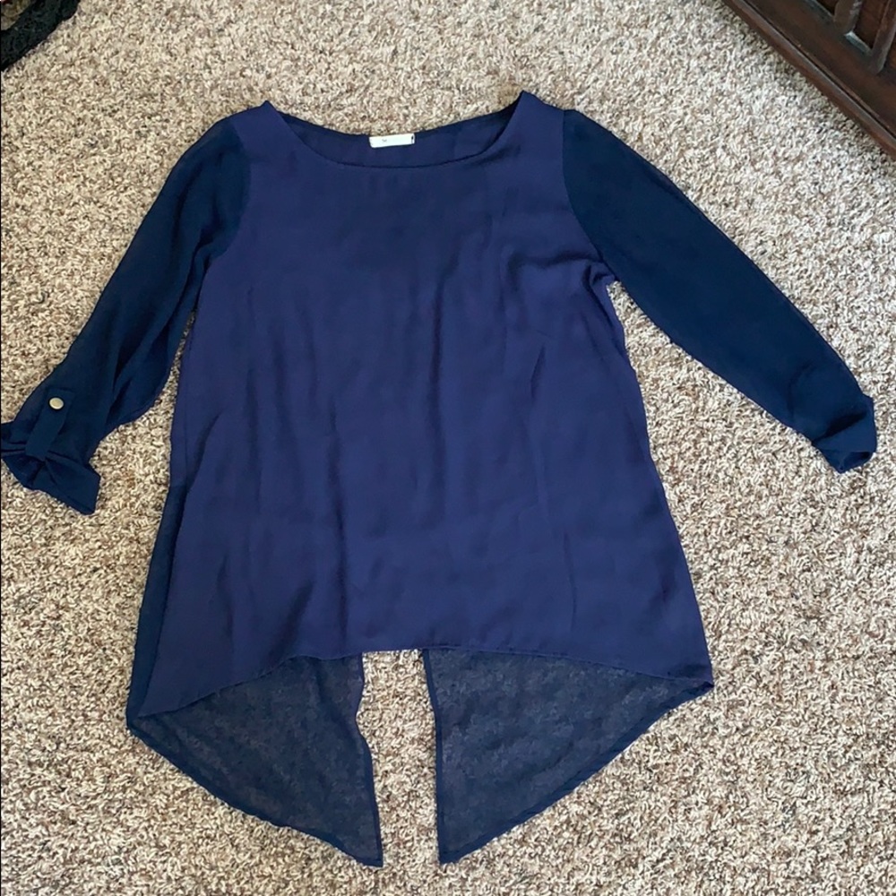 Navy blue top